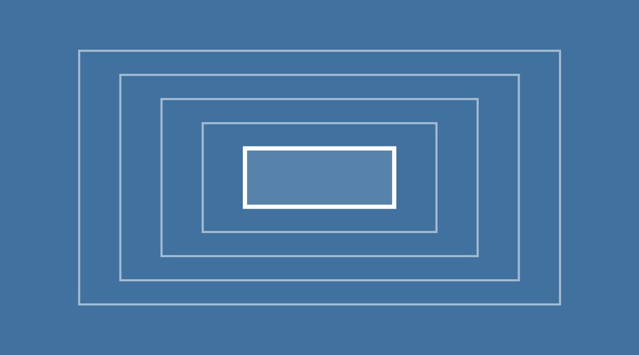 Grafik: ineinander verschachtelte Rechtecke